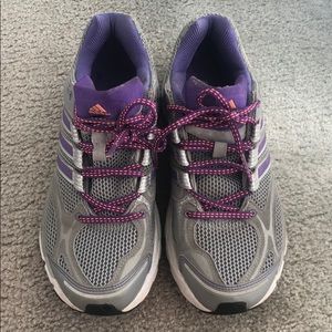 adidas Gray and Purple Women's Sneakers